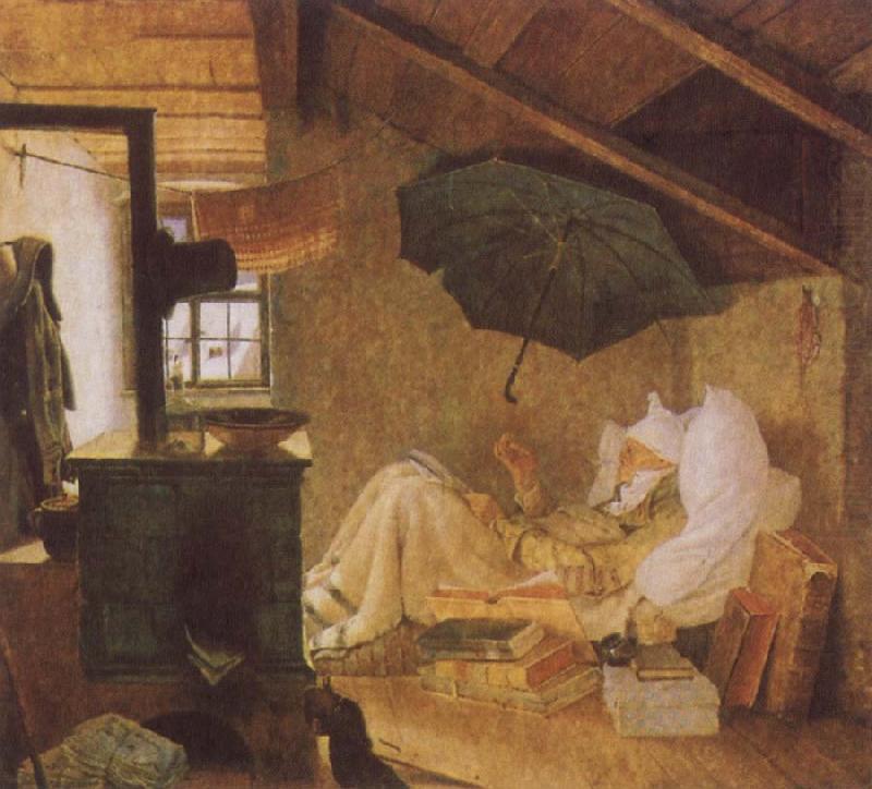 Carl Spitzweg The Poor Poet china oil painting image